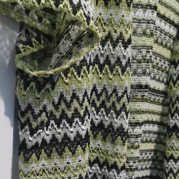 Alfred Dunner Blouse Women's Open Knit Cardigan Top Short Sleeve Size XL - Picture 8 of 9